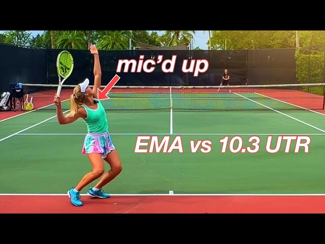 Practice Pro Set | Ema Burgic  UTR 10.47 vs Andjela Skrobonja UTR 10.30 | With Ema’s commentary