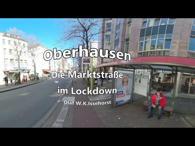 Oberhausen walking auf der Marktstrasse ( Video-Qualität: SD-HD-4k ) 360 Grad