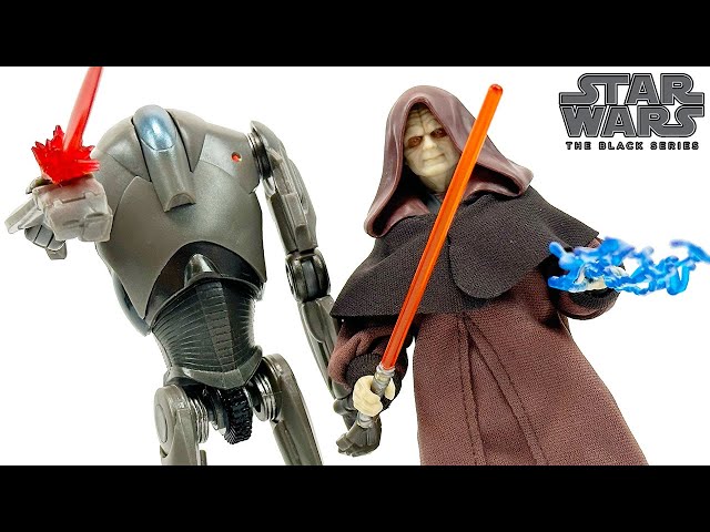 Star Wars Black Series Darth Sidious & Super Battle Droid Review!