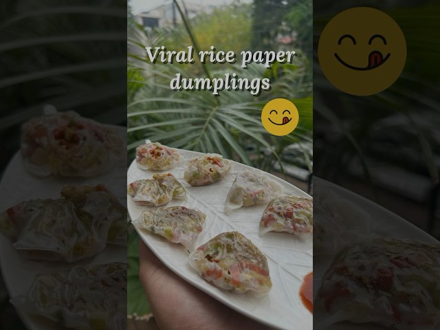 DIY Rice Paper Dumplings | 20-Min Healthy Snack! #ricepaper #healthyfood