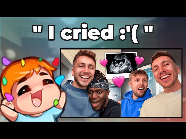 James Reacts to Sidemen finding out Simon and Talia having baby