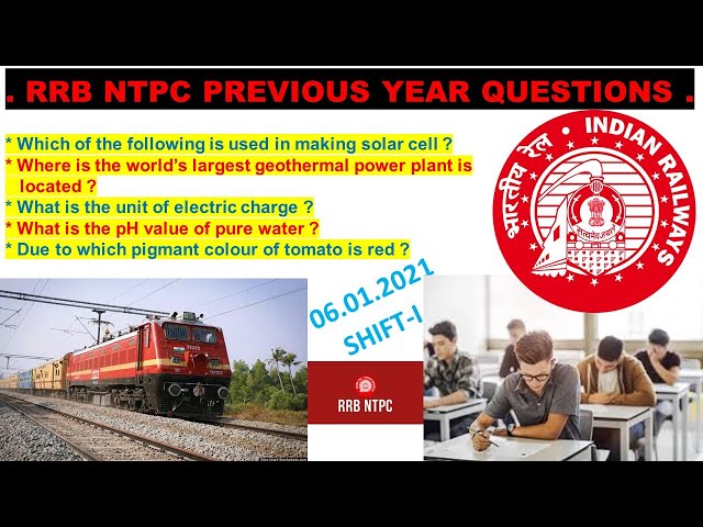 RRB NTPC 06.01.21 SHIFT-1 //Previous Year Question //@Q-TubeAcademy #railwayexam #generalknowledge