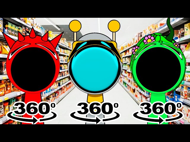 Pop Incredibox Sprunki - Supermarket in 360° Video