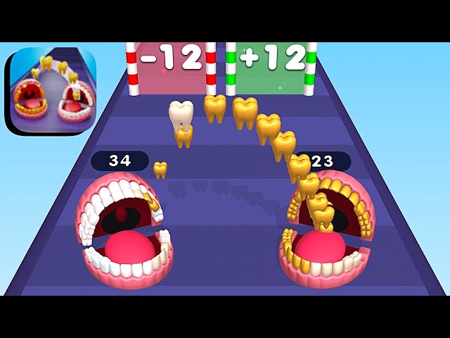 Teeth Shuffle ​- All Levels Gameplay Android,ios (Levels 124-133)