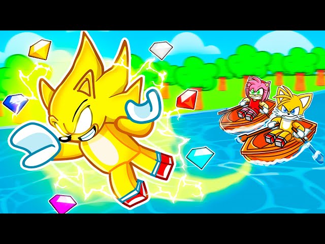 Becoming SUPER SONIC in Roblox Build a Boat!