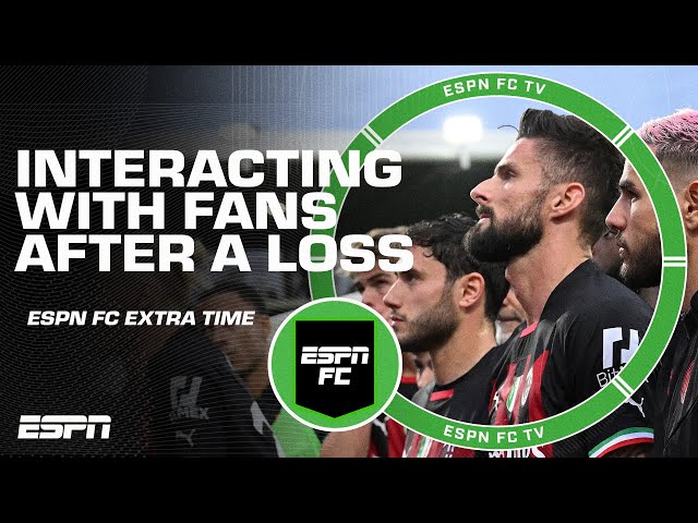 Reaction to AC Milan's interaction with fans after loss | ESPN FC