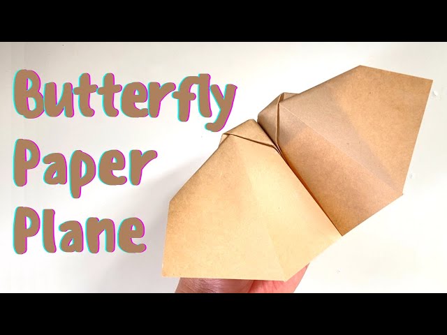 Paper Plane Flying like Butterfly