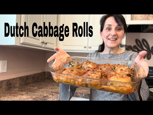 Making Dutch Cabbage Rolls. And much more. Our busy week