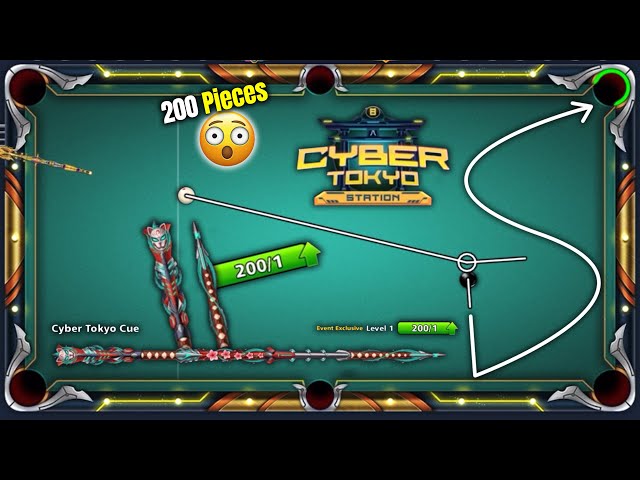 200 Pieces of New CYBER TOKYO CUE + Cyber Tokyo Station Table - 8 Ball Pool - Gaming With K