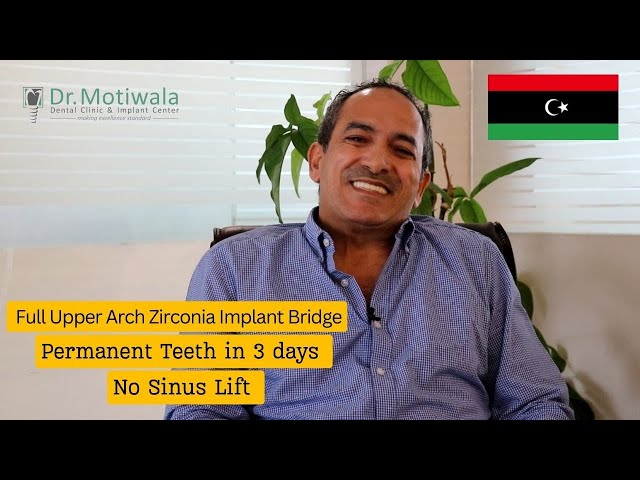 Full Upper Arch Zirconia Implant Bridge | Basal Dental Implant | Permanent Teeth in 3 Days