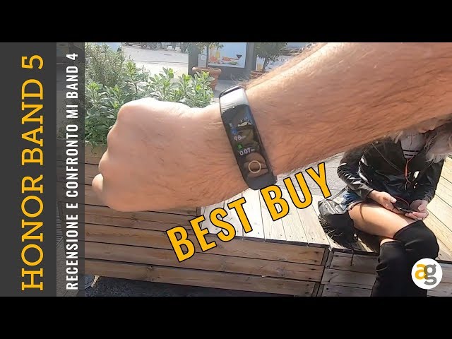 RECENSIONE HONOR BAND 5 e confronto con MIBAND 4