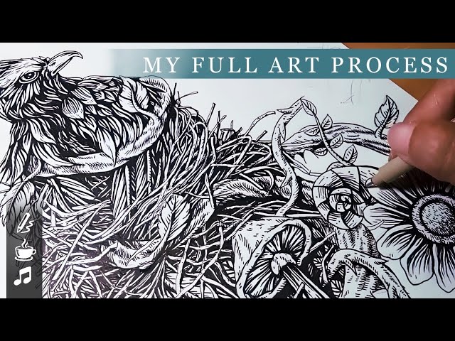 Draw My Life: Live Drawing Session: Exploring Inking Techniques in Real-Time