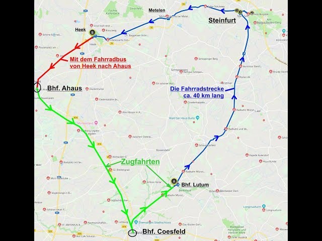 40 km, 360°-Vid, RadBahnMünsterland Coesfeld n. Heek