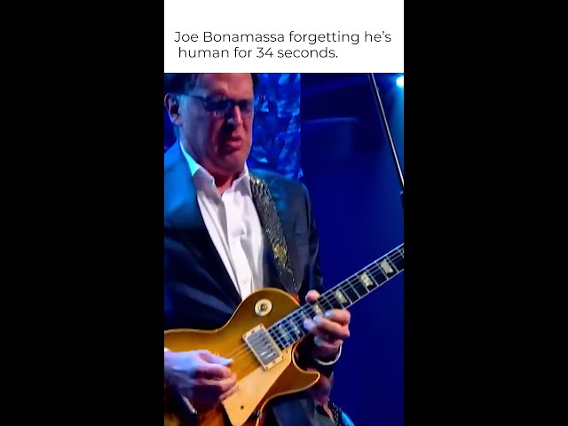 Joe Bonamassa forgetting he's human for 34 seconds