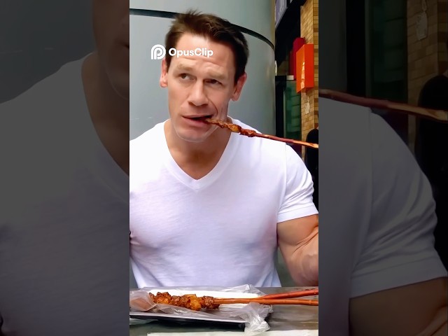 John Cena Tries SPICY Street Food! 🥵 #shorts