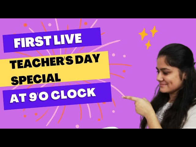 Let's Chit Chat - Teachers Day Special