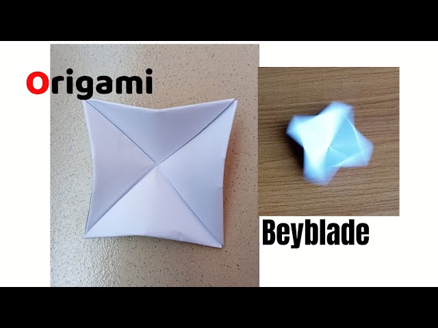 DIY Easy Origami Beyblade | How to make an Origami Paper Spinning Top Toy