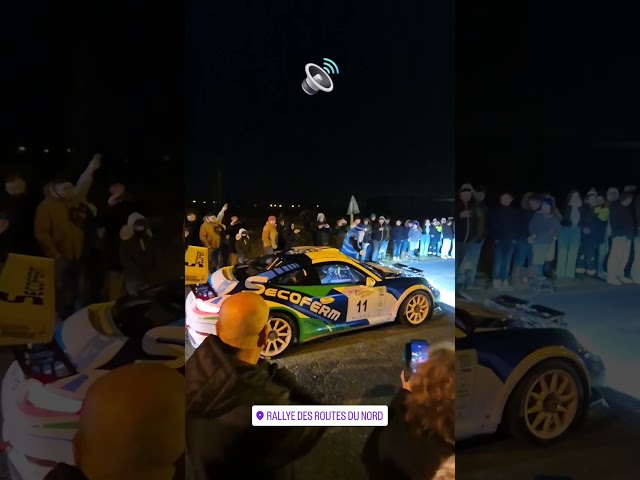 AMAZING #Porsche GT3 Launch Control SOUND 🇫🇷 Rallye des Routes du Nord 2025