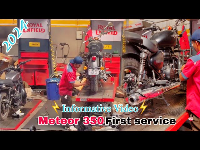 2024 latest Meteor 350 1st service  || full service guide || adorable travelers