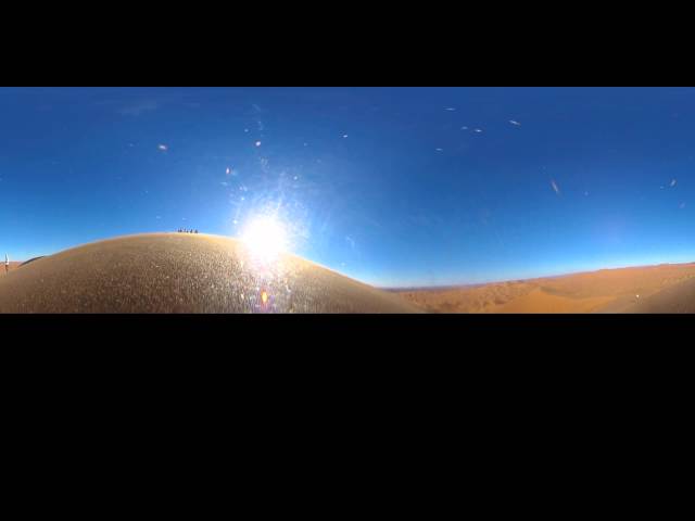 Desert dunes of the Sahara in 360° (short)