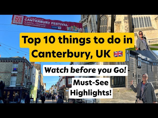 Top 10 Must-See Highlights & things to do in UK 🇬🇧! Canterbury Cathedral: A Unesco world heritage!