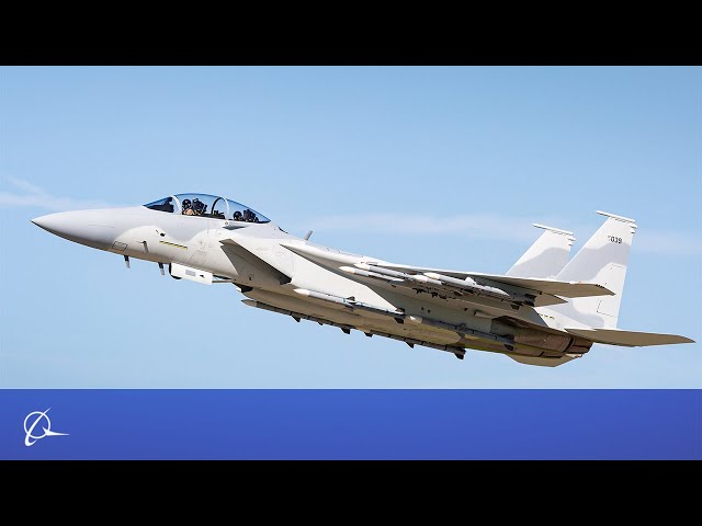 Fly inside an F-15 fighter jet