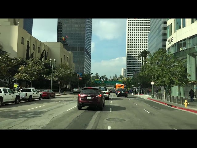 51 Driving Downtown   Downtown LA 4K   Los Angeles USA