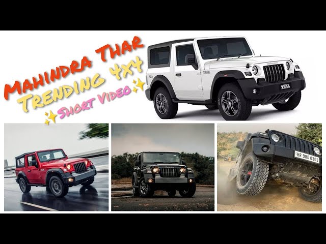 2023 Mahindra Thar RWD 4X4 😈 😈 MOST POPULAR THAR OFF ROAD REELS👀