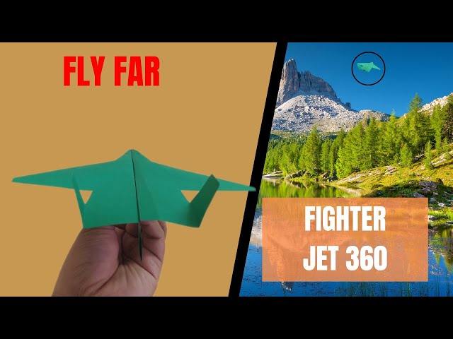 Fighter Paper Plane (Jet 360) | How to make a paper airplane | MRM Arts & Crafts