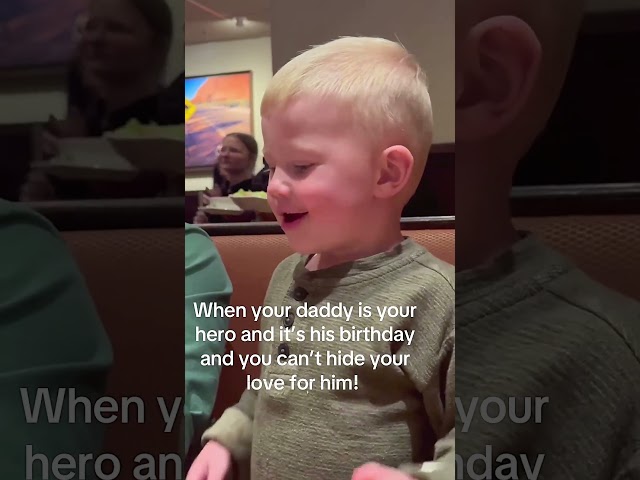 Little Boy Gets Emotional On His Dad's Birthday 🥺