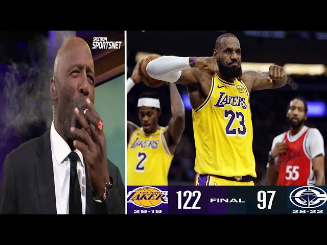 JAMES WORTHY GOES CRAZY AS LEBRON EXPLODES FOR 26 PTS IN LAKERS' BLOWOUT WIN VS CLIPPERS!