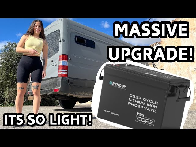 HUGE LITHIUM BATTERY UPGRADE - Renogy 300AH Battery! Off Grid Vanlife