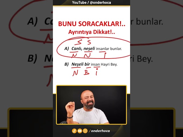 SIFATIN TÜRÜ 🚀 "1" Soru "1" NET 🚀  Türkçe / Önder Hoca