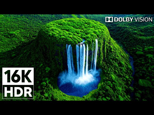 16K VIDEO ULTRA HD Dolby Vision HDR - Calming Music with Beautiful Nature #BGM