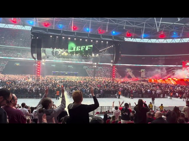 JEFF JARRETT DOUBLE J - FULL ENTRANCE - AEW ALL IN 2024 WEMBLEY STADIUM 25/08/2024 LONDON ENGLAND