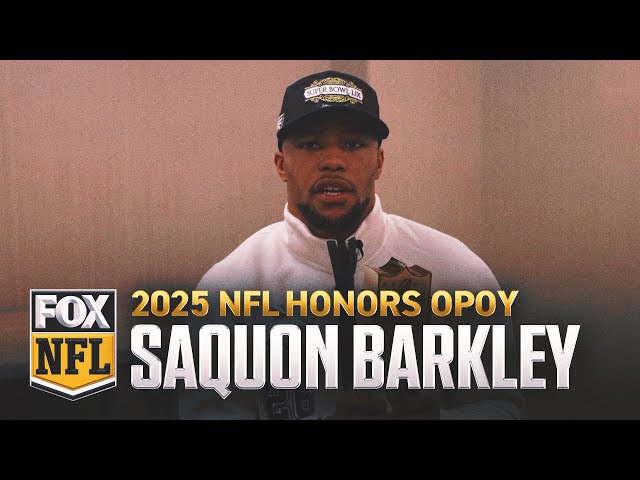 Eagles RB Saquon Barkley wins Offensive Player of the Year | 2025 NFL Honors