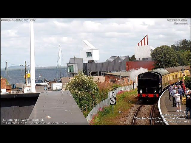 Watchet Camera 2 (West Somerset Railway) In partnership with Watchet Visitor Centre | Railcam UK