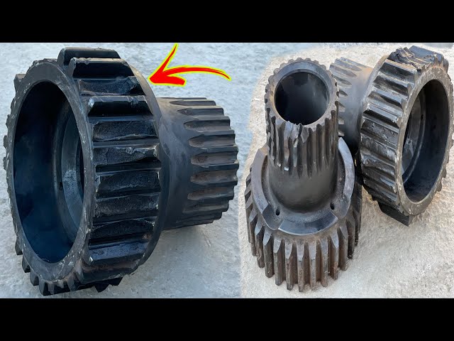 The Truck Differential C Gear Broken Tooth Repair Process // Amazing tooth Replacement Technique