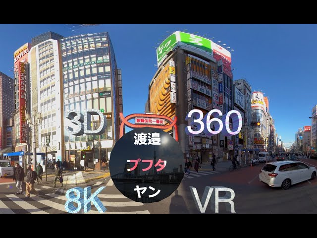 Shinjuku Sightseeing in 360° 3D 8K