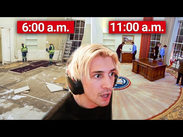 What Happens Inside the White House on Inauguration Day | xQc Reacts