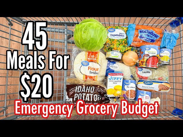 45 MEALS FOR $20 | Healthy, Easy & Delicious Recipes | Emergency Grocery Budget-Friendly Meal Plan!