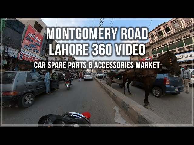 Lahore Montgomery Road Car Parts And Accessories - Ride With Me - POV - MotoVlog - Insta360 One X2