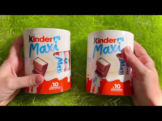 KINDER MAXI CHOCOLATE ASMR YUMMY UNBOXING