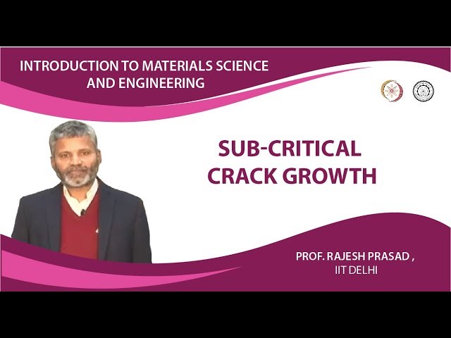 Sub-critical Crack Growth