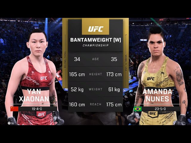 UFC 5 AI vs AI: Yan vs Amanda Nunes - Precision Striking vs Knockout Power