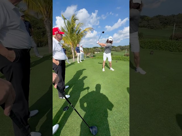 Driving the 18th Green In Front of President Trump 🇺🇸