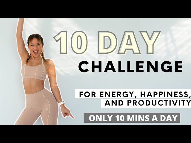 10 MINS WORKOUT | DAILY WORKOUT CHALLENGE for happiness & energy!