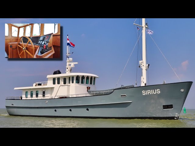 €1.1M STEEL Trawler Yacht FOR SALE (5,000 NM Range) M/Y 'Sirius'