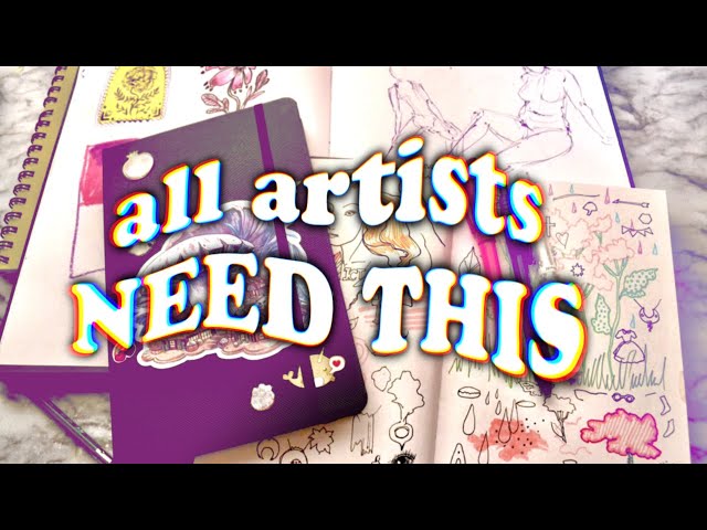 your sketchbook SHOULD be messy, not “aesthetic”…a message to anyone paralyzed by perfectionism