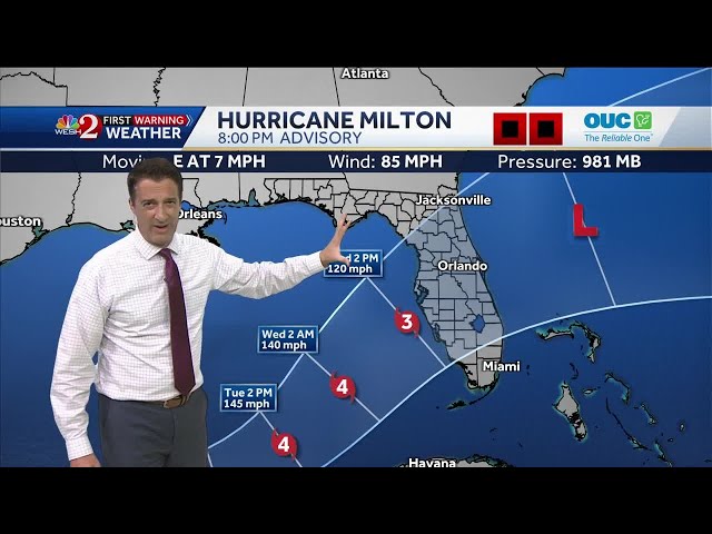 Hurricane Milton expected to become major storm on path toward Florida | 8 p.m. update